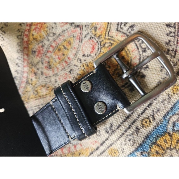 Coach Brown Belt Buckle Square Minimalist - Picture 2 of 6